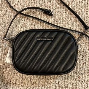 MICHAEL KORS Rose Small Quilted Crossbody Bag 35S1SXOC1U black